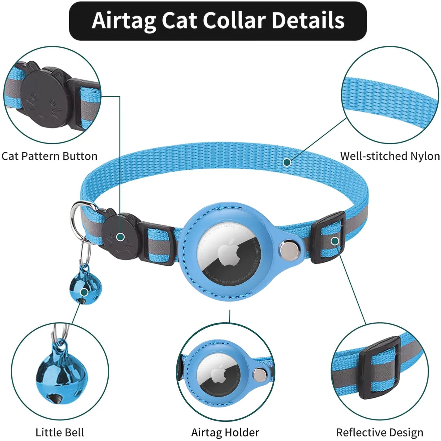 Anti Lost Collar - Pet Tracker collar for Apple AIrTags