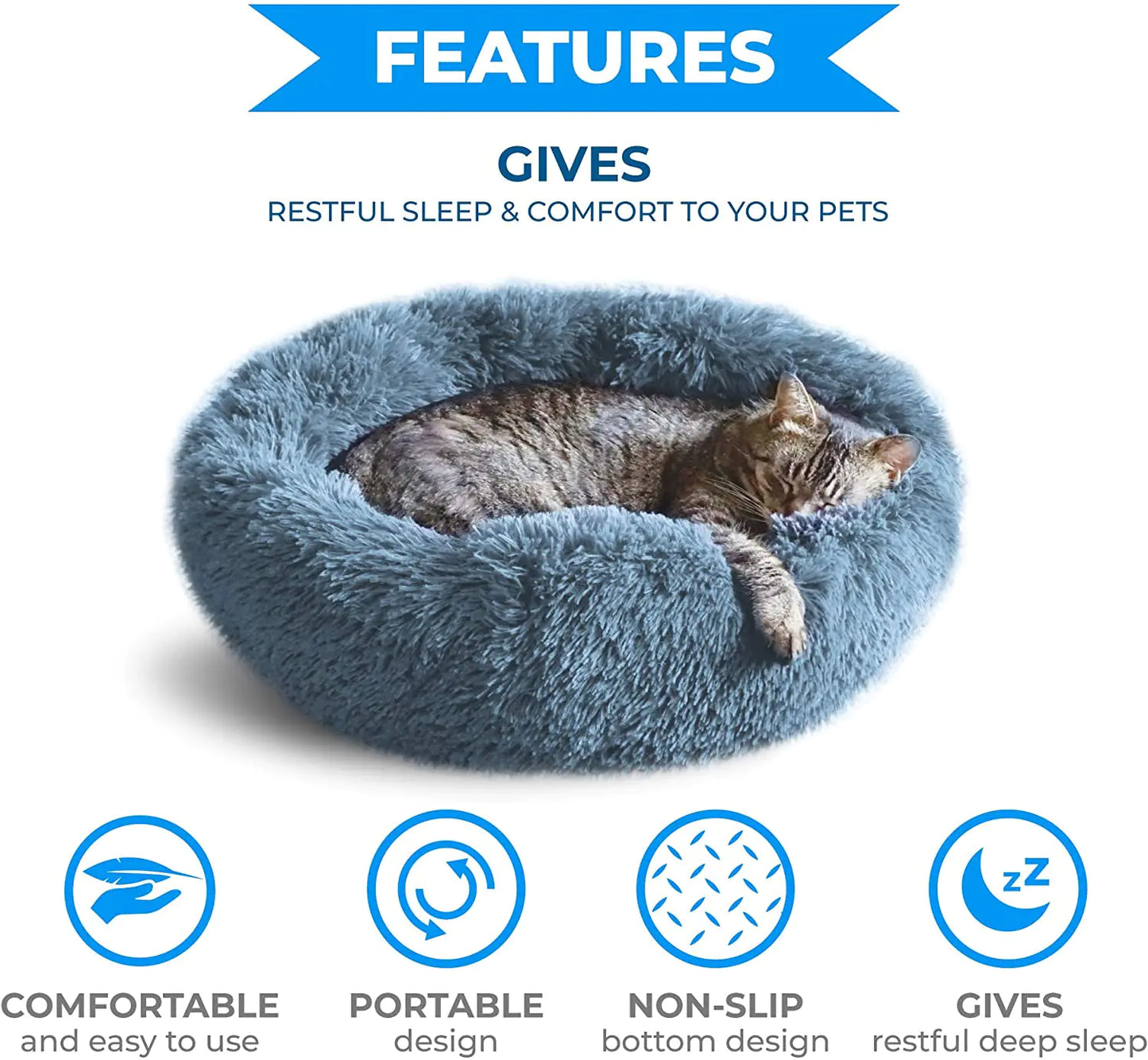 Catnap Comfort - Plush Cat Bed